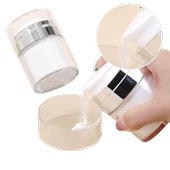 Vakumlu Krem Kutusu Seyahat için Pratik Hijyenik Çanta içi Doldurulabilir Pompalı Ürün Kutusu - 2