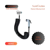 Plasyay Spiral Hasta Engelli Yaşlı Evcil Hayvan Yıkama Özel Sarım Yeni Siyah İnci 5 Metre Set - 1