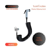 Plasyay Spiral Hasta Engelli Yaşlı Evcil Hayvan Yıkama Özel Sarım Yeni Siyah İnci 5 Metre Set - 2