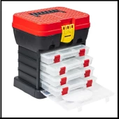 Uyguna-Yakala 4 Çekmeceli Tabureli Balıkçı Takım Çantası-ZM.017 thumbnail 1