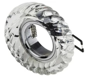 CATA Gardenya Dekoratif Cam Spot Yuvarlak Kristal Krom 3w Efektli 4000K GU10 (Duy Ampul Hariç) - 5
