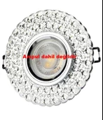 CATA İpek Dekoratif Cam Spot Yuvarlak Kristal Krom 3w Efektli 4000K GU10 (Duy Ampul Hariç) thumbnail 5