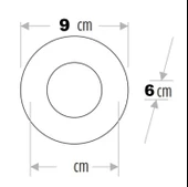CATA Menekşe Dekoratif Cam Spot Yuvarlak Kristal Krom GU10 (Duy Ampul Hariç) - 3