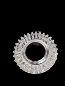 CATA Menekşe Dekoratif Cam Spot Yuvarlak Kristal Krom GU10 (Duy Ampul Hariç) - 1