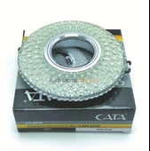 CATA Yağmur Dekoratif Cam Spot Yuvarlak Kristal Krom 3w Efektli 3000K GU10 (Duy Ampul Hariç) - 1