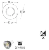 CATA İpek Dekoratif Cam Spot Yuvarlak Kristal Krom 3w Efektli 4000K GU10 (Duy Ampul Hariç) thumbnail 2