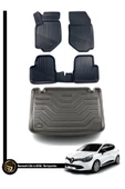 Black Gold Renault Clio 4 3D Havuzlu Paspas Hatchback 2012-2019 + Bagaj Havuzu İkili Set - 1