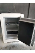 Yangın Ve Depremde Dayanıklı Çelik Para Kasaları 65 Cm Beyaz Gold Çizgili - 3