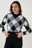 FASHION FRIENDS KADIN DESENLİ KAZAK 24K0194K1 - 1
