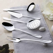 Nehir safir servis takımı - kepçe kevgir kaşık seti 5 parça thumbnail 1