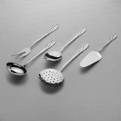 Nehir safir servis takımı - kepçe kevgir kaşık seti 5 parça thumbnail 2