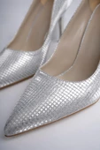 Muggo YOWEL Garantili Sivri Burun Kadın Topuklu Stiletto Ayakkabı thumbnail 3