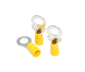 4-6MM M8 YUVARLAK TİP İZOLELİ SARI KABLO PABUCU (100ADET) SUTEM - 1