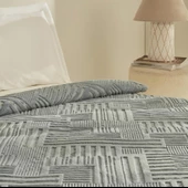 Karaca Home Rita Mavi Çift Kişilik Emboss Battaniye - 4