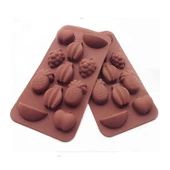 Silikon Kalıp Farklı  Meyve Modeli   Kalıbı  11 li thumbnail 2