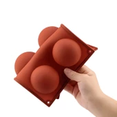 Silikon Kalıp Çikolata Ve Kek Kalıbı Yarım Küre Model 5 Li BT006 - 2