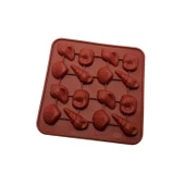 Silikon Kalıp Dolgulu Pasta Kek & Çikolata, Sabun Kalıbı 16 Lı - 1