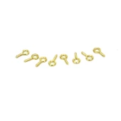Metal Takı Ve Obje Halkası Vidalı  1 CM  (100 Adet)  Altın - 1