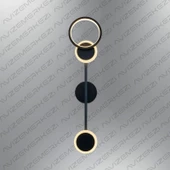 A-9184-3S SİYAH MODERN LED APLİK - 1