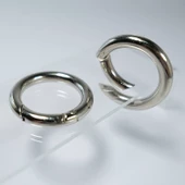 Yaylı Çanta Halkası Mekanizmalı Halka 2.7 CM (10 Adet) Gümüş - 1