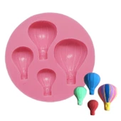Dört Boy Uçan Balon Silikon Kalıp 4 lü - 1