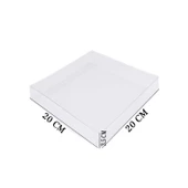Asetat Kutu Bubble Mum Kutusu  20X20X3.5 CM (10 Adet) - 2