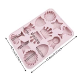 Silikon Kek Kalıp Çikolata Şampiyonluk Figürleri Kalıbı Şeker Hamuru Taş Tozu Kalıbı 12 Li thumbnail 3