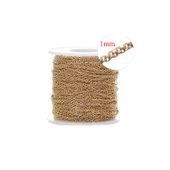 Kolye  Bileklik Takı Ve Aksesuar  Zinciri LAK KAPLAMA 1 MM (1 MT)  Gold - 1