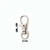 Anahtarlık Klipsi Istakoz Döner Klips Kanca 3.5 CM (25 Adet)  Gümüş thumbnail 2