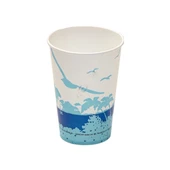 Karton Bardak  12 Oz Hawai Desenli (50 Adet) - 1