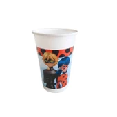 Miraculous Temalı Bardak 180/200CC (8 Adet) - 1