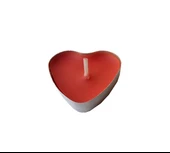 Kalp Tealight Mum Kalp Modeli (50 Adet)  Kırmızı - 1