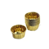 Cupcake Kalıbı Orta Boy 50*39 Sufle-Muffin Kek Kalıbı (50 Adet)  Altın - 1