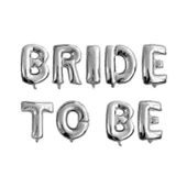 Folyo Balon Bride To Be 9 Parça 40 CM  Gümüş - 1