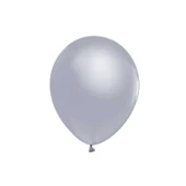 Metalik  Balon 12 İnç Baskısız (100 Adet)  Gümüş - 1