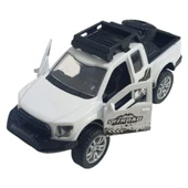 Çek Bırak Metal Arazi Aracı 13 cm - Beyaz thumbnail 2