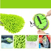 Çok Fonksiyonlu Teleskobik Saplı Mikrofiber Sihirli Araba Temizlik Mopu 1 yedek Mop Başlığı Hediye - 5