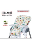 HOLMER Organik Mama Sandalyesi Minderi & Kılıfı (Kemer Deliksiz) Su Yeşili - 1