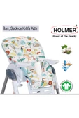 HOLMER Leke Tutmaz Organik Mama Sandalyesi Minderi & Kılıfı Max-M Su Yeşili - 1
