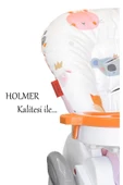 HOLMER Leke Tutmaz Organik Mama Sandalyesi Minderi & Kılıfı Max-t Pembe - 5