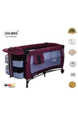 HOLMER Kids Maxi Comfort Coolstyle Anne Yanı Oyun Parkı/Beşik 70x110cm Mürdüm+Aloevera Yatak - 3