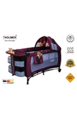 HOLMER Kids Maxi Comfort Eurostyle Oyun Parkı 60 x 120 cm Mürdüm+Aloevera Yatak - 5