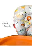 HOLMER Leke Tutmaz Organik Mama Sandalyesi Minderi & Kılıfı Max-t Koyu Gri - 5