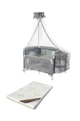 HOLMER Coolstyle Anne Yanı Cibinlikli  Oyun Parkı/Park Yatak Gri 70x110cm   Aloevera Yatak - 1