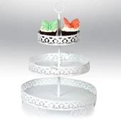 Metal Cupcake Standı 3 Katlı Kek Standı - 1