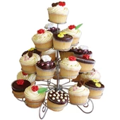 Metal Cupcake Standı 4 Katlı / 23&apos;Lü Kek Standı - 1