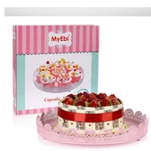 Metal Cupcake Standı Pembe Kek Standı - 1