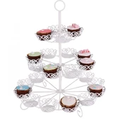 Metal Cupcake Standı 3 Katlı / 24&apos;Lü Kek Standı - 1