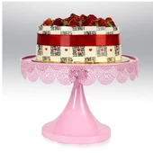Metal Cupcake Standı Pembe Kek Standı - 2