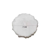 Epoksi Magnet Tırtıklı  Varaklı Yarısı Şeffaf  7 CM  (10 Adet)   Sedef - 2
